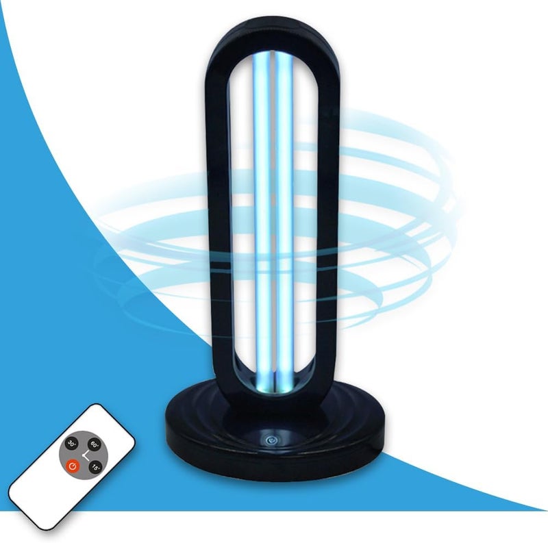 UVILIZER Tower - UV Light Sanitizer & Ultraviolet Lamp with Remote Control (UV-C Cleaner for Home, Room, Office | 38W UVC Disinfection Bulb | Kill Germs, Bacteria, Virus, Dust | USA) - Image 1
